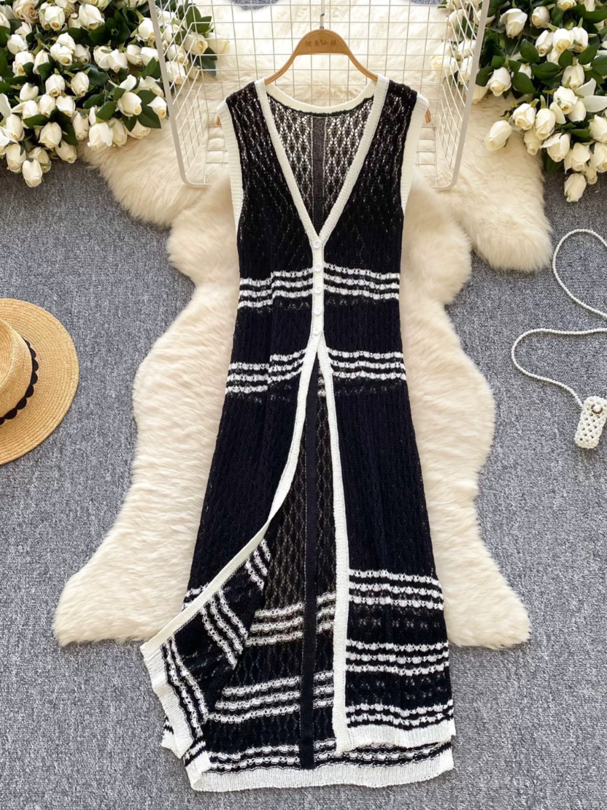 All caught up knitted kimono KM133 images